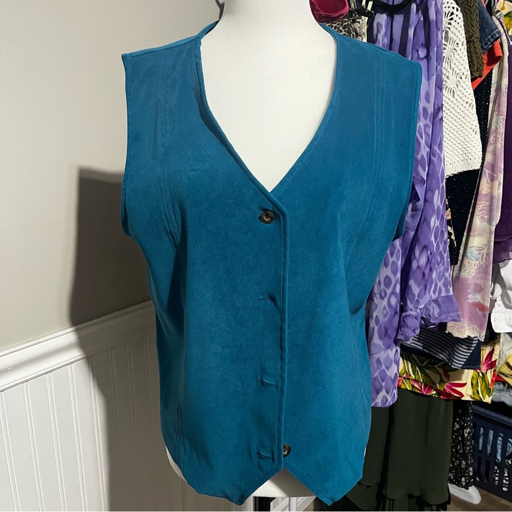 90’s/Y2K Karen Scott Teal Vest Top